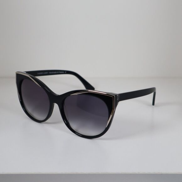 Thierry Lasry Polygamy 701 Black/Silver Cat-Eye Sunglasses 59-18-140mm main image 10